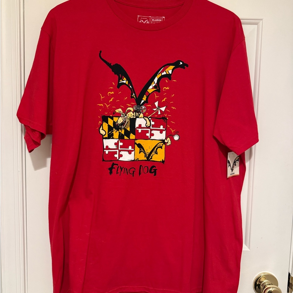 Flying Dog Maryland (MD) Red Graphic T-Shirt